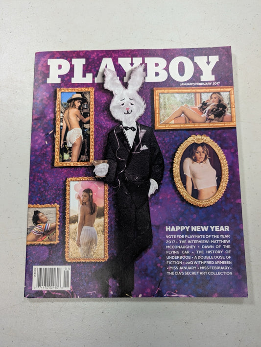 Front cover of Playboy Jan Feb 2017