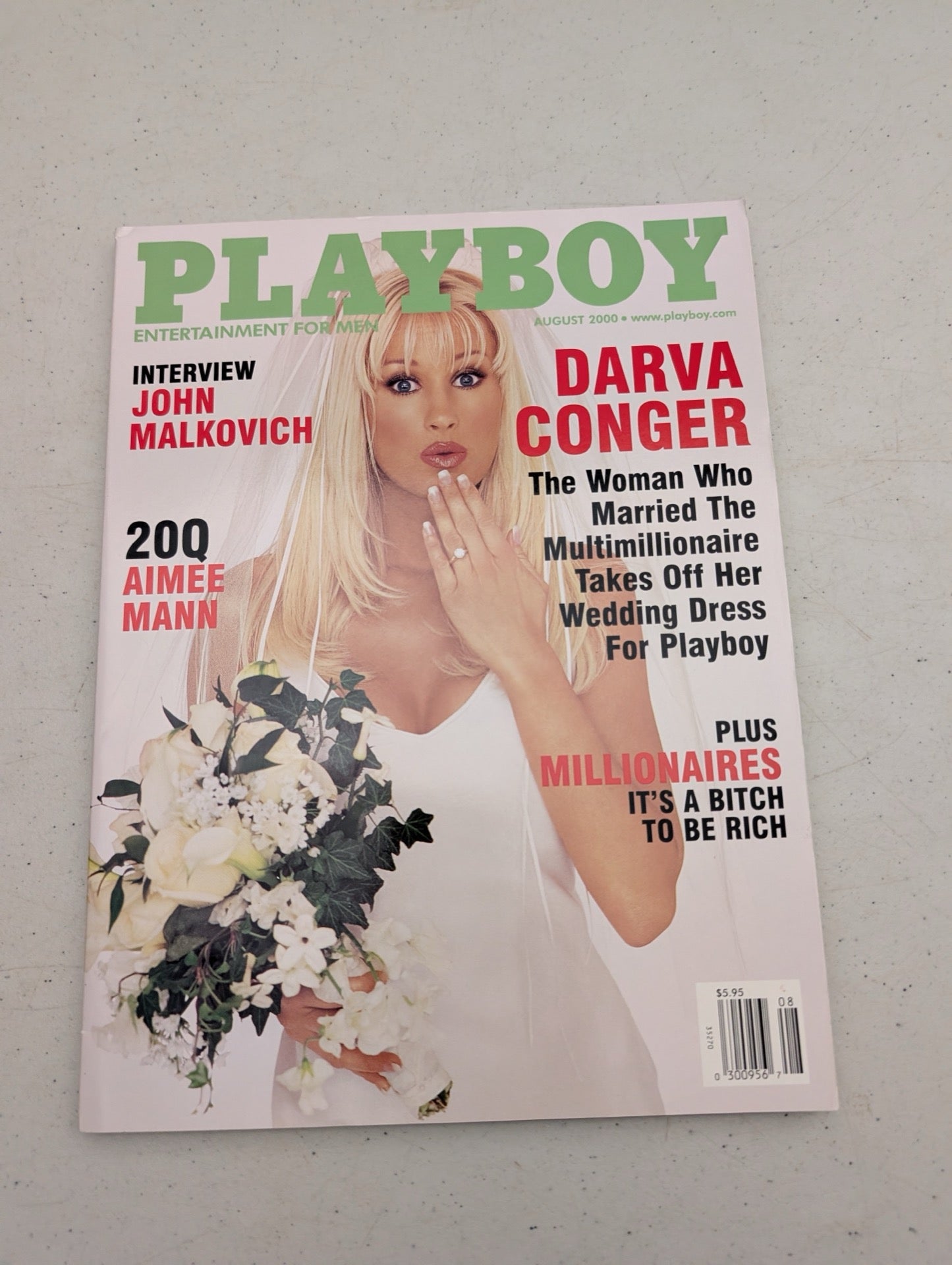 Playboy Magazine August 2000 Darva Conger Cover