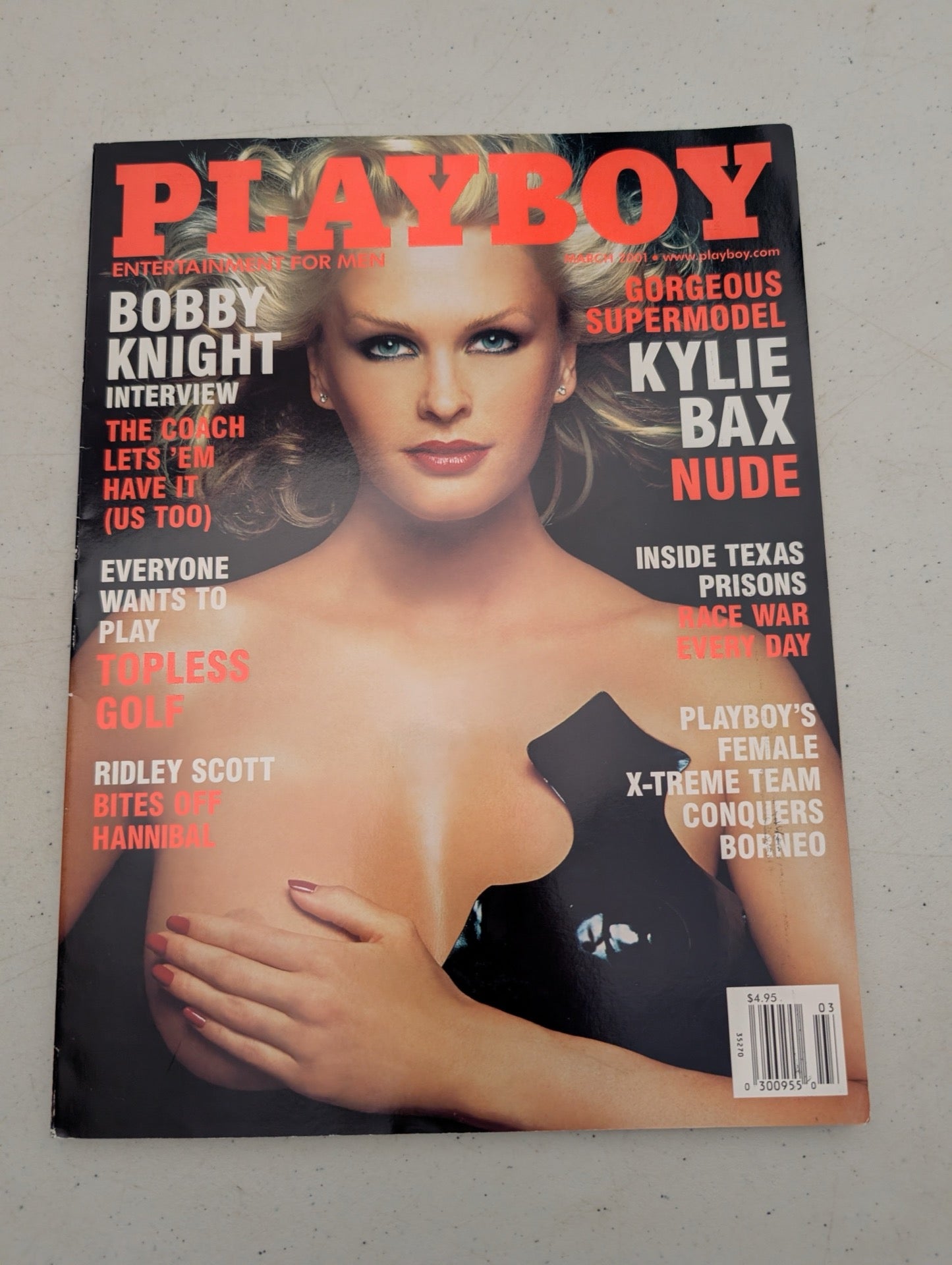 Playboy Magazine March 2001 Kylie Bax Cover