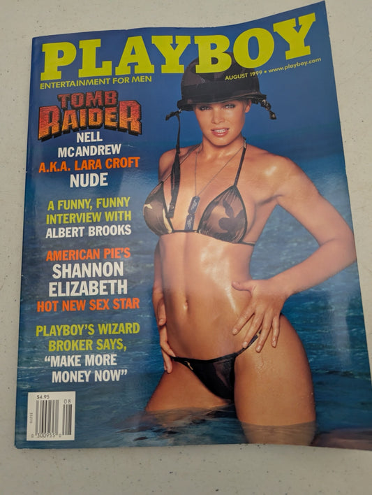 Front cover of Playboy Magazine August 1999 featuring Nell McAndrew
