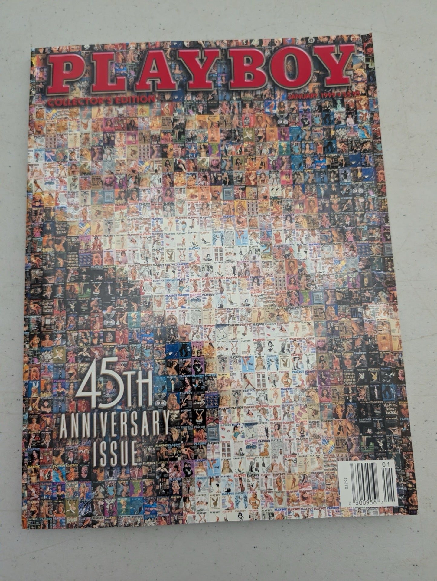 Front cover of Playboy January 1999 45th Anniversary Issue