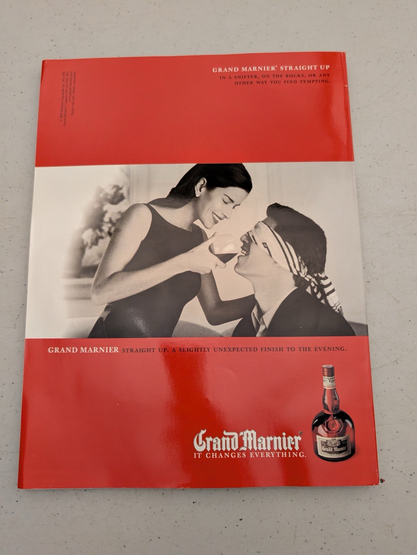 Back cover Grand Marnier advertisement