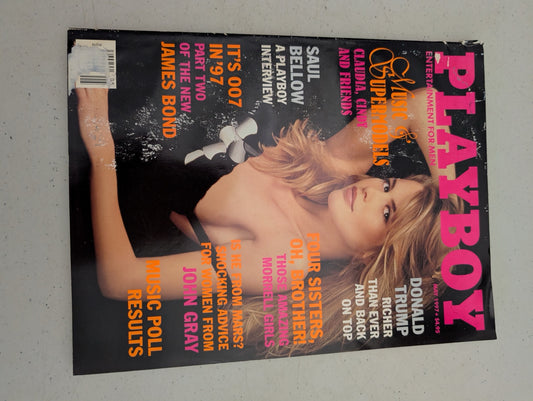 May 1997 Playboy Magazine Cover Supermodels