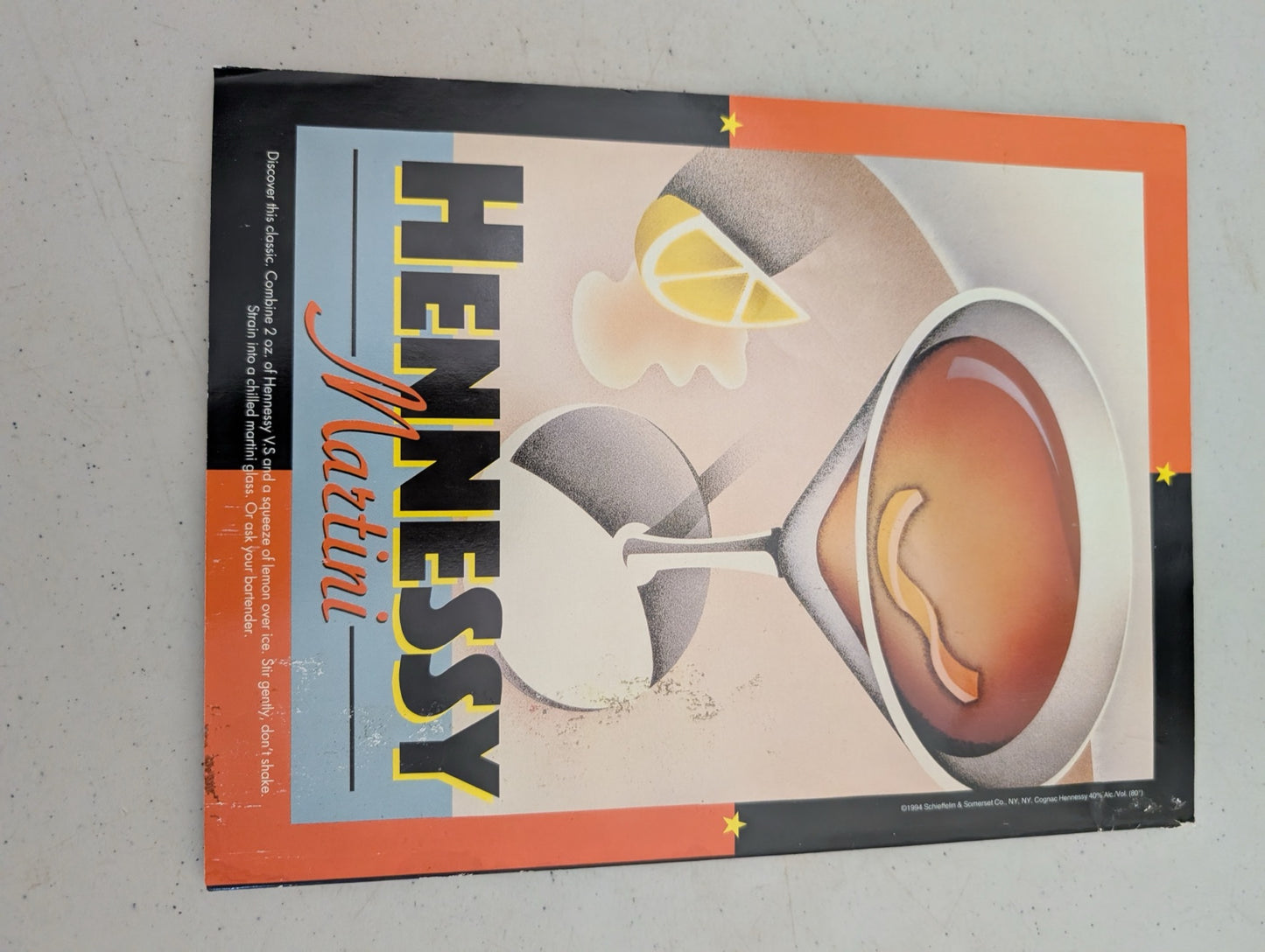 May 1997 Playboy Magazine Back Cover Hennessy Ad