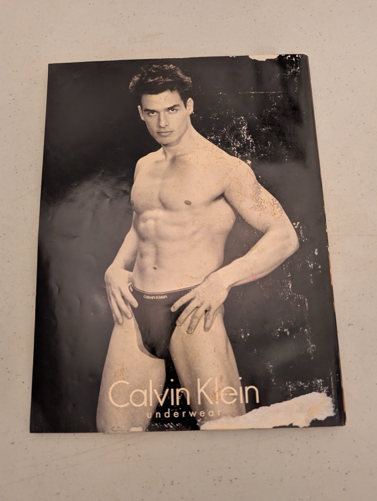 December 1996 Playboy Magazine Back Cover Calvin Klein Ad