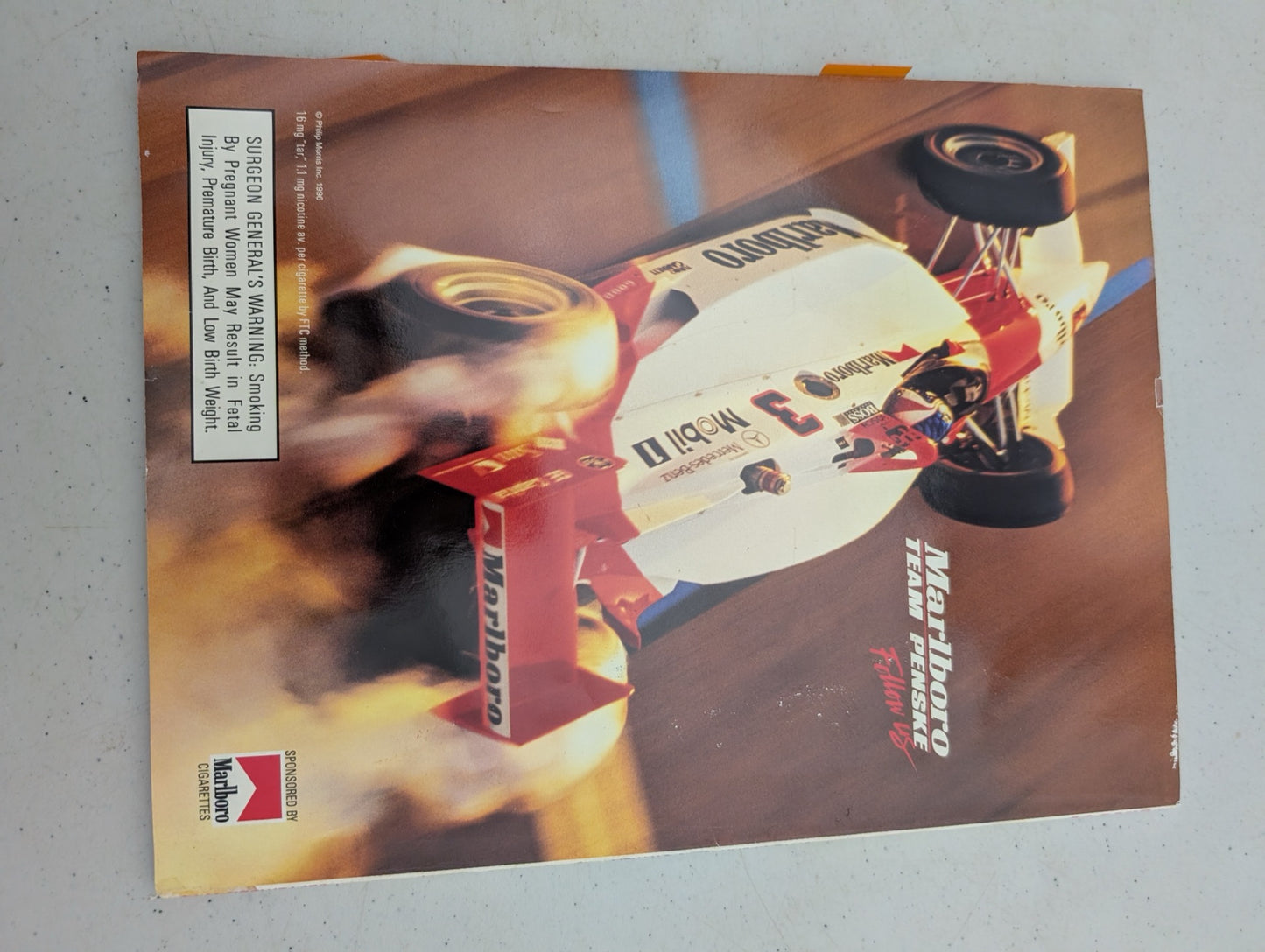 September 1996 Playboy Magazine Back Cover Marlboro Ad
