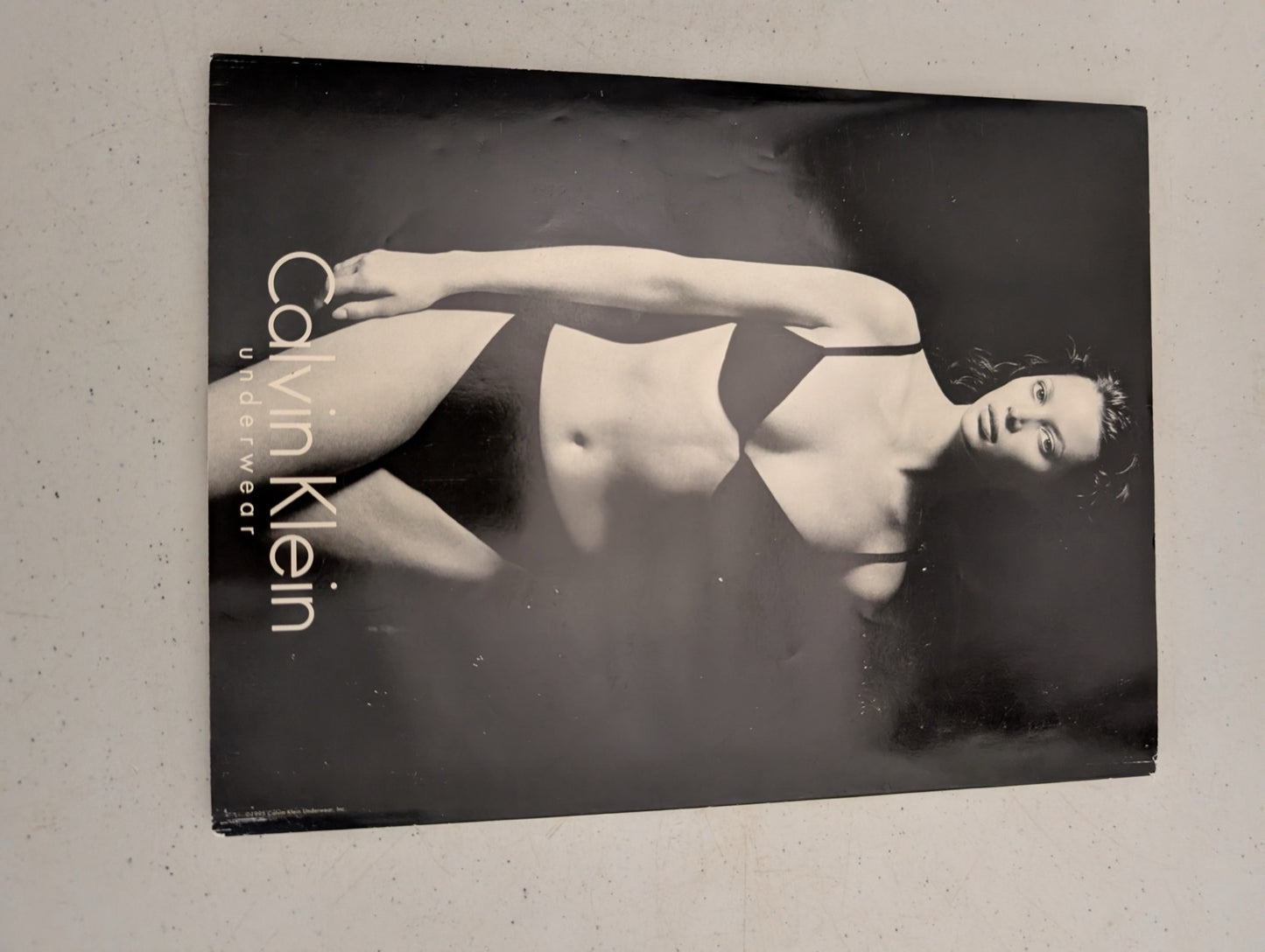 January 1996 Playboy Magazine Back Cover Calvin Klein Ad