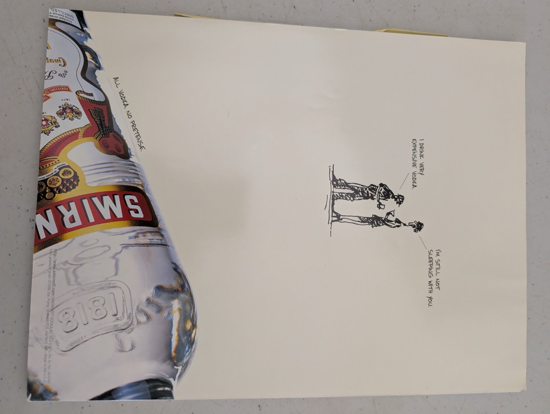 May 1998 Playboy Magazine Back Cover Smirnoff Ad