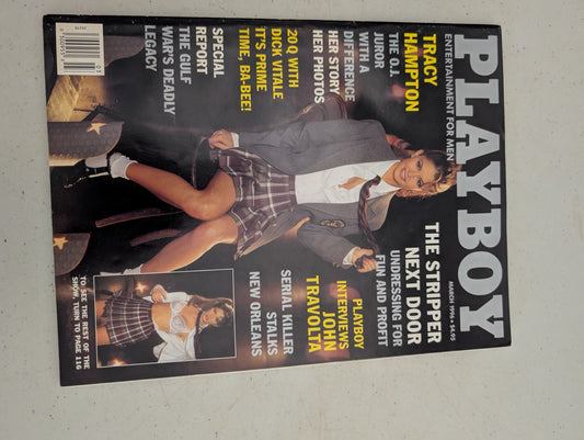 Front cover of March 1996 Playboy Magazine
