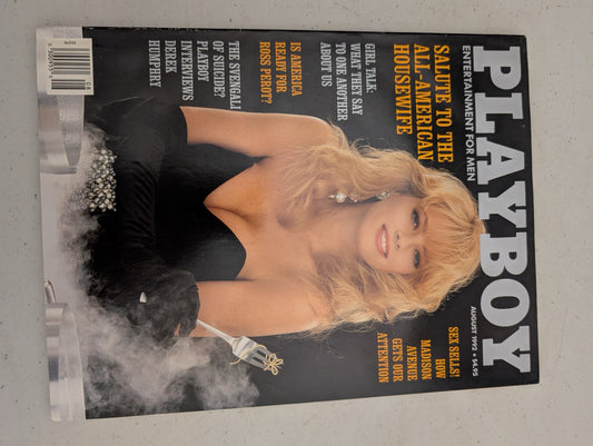 Front cover of August 1992 Playboy Magazine