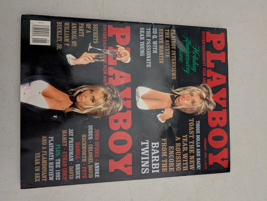 Front cover of January 1993 Playboy Magazine