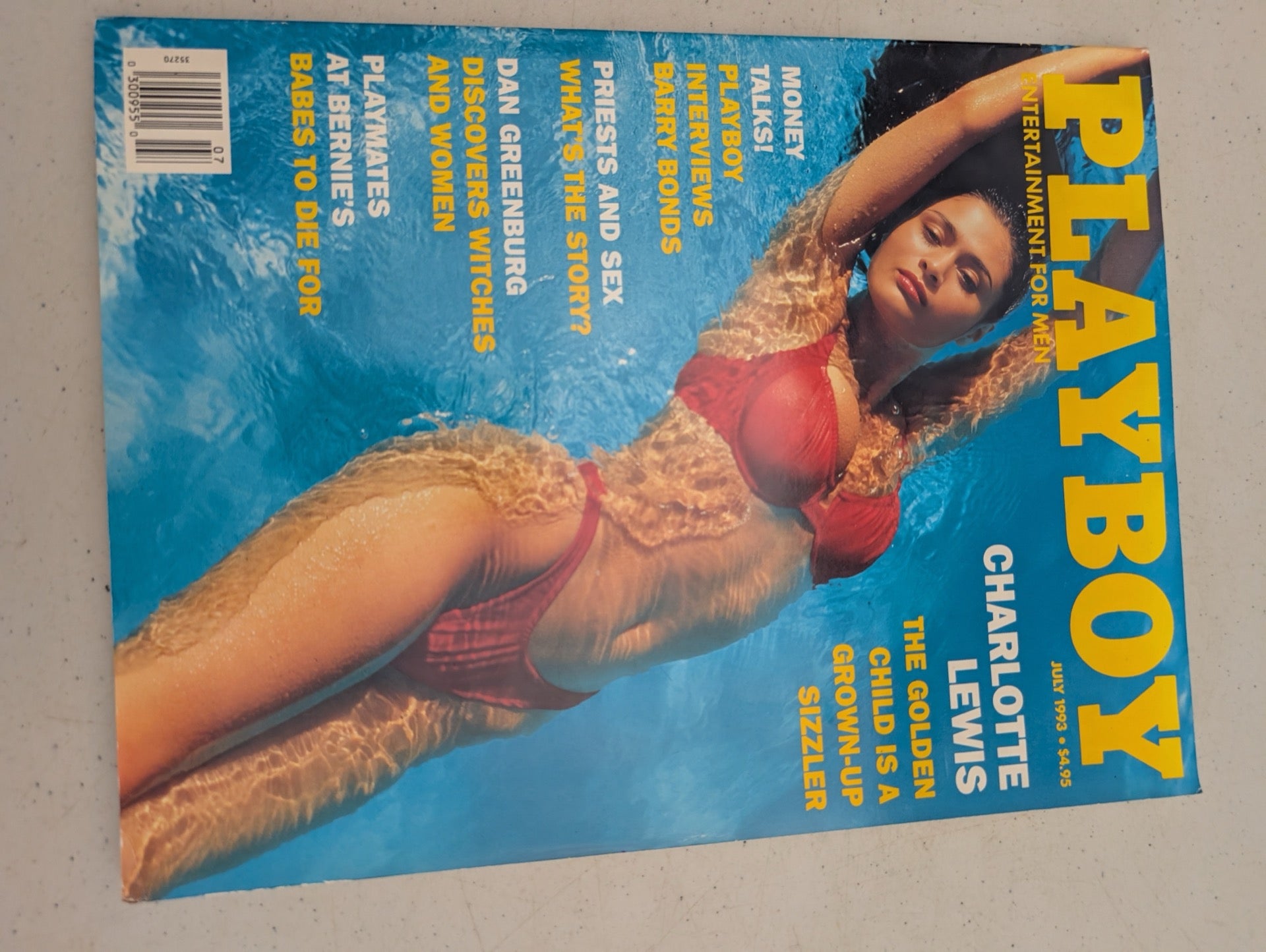 Front cover of July 1993 Playboy Magazine