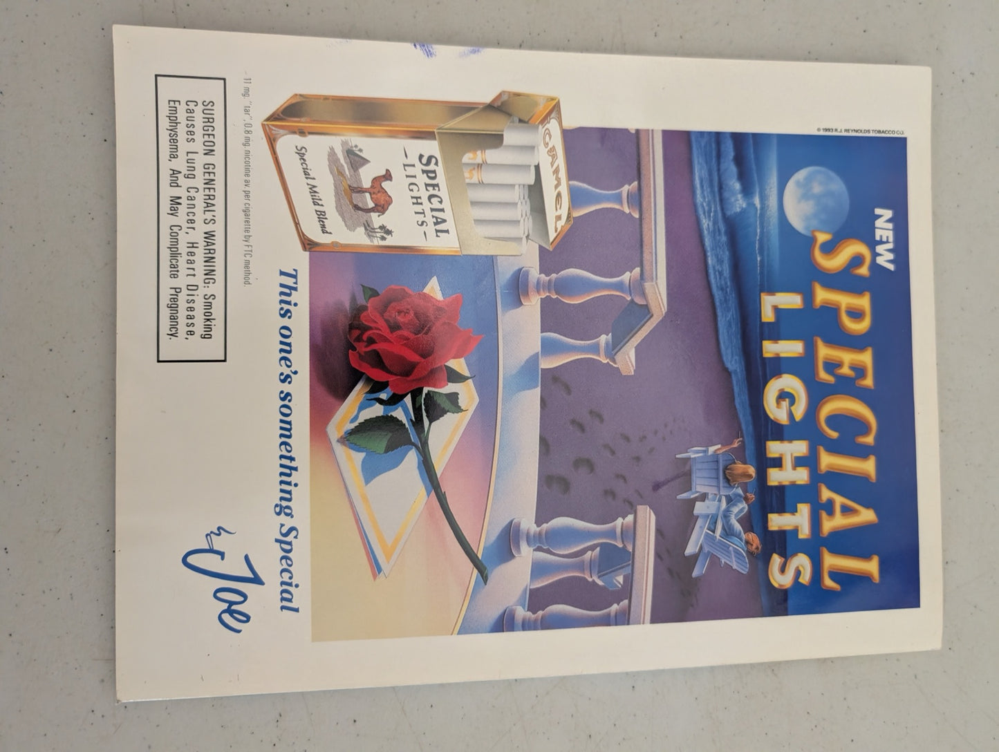 Back cover of July 1993 Playboy Magazine