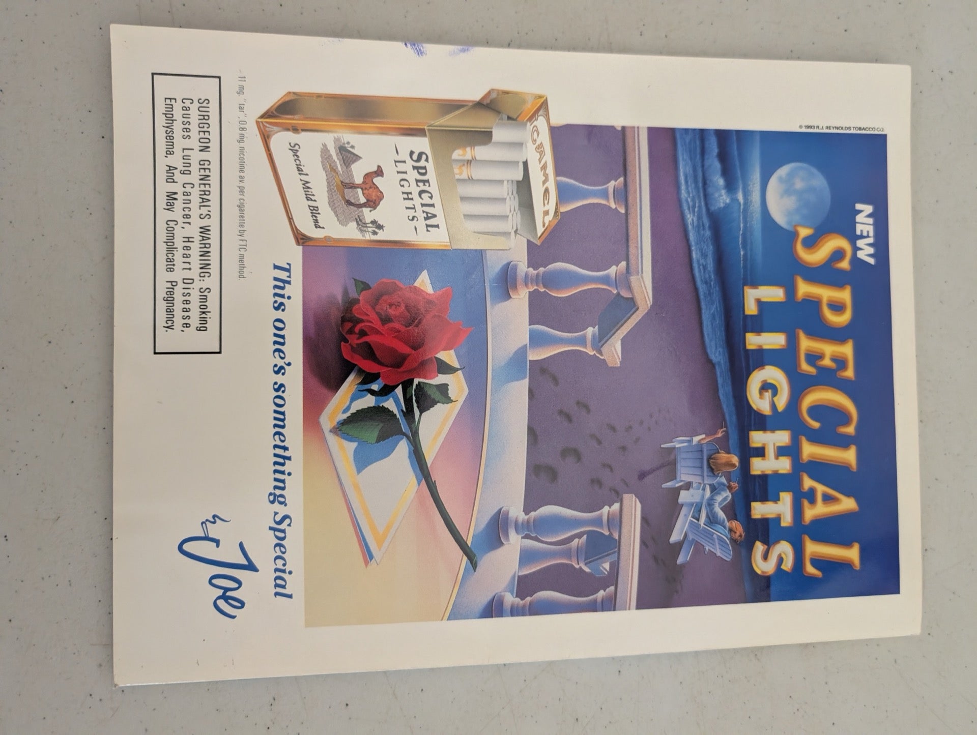Back cover of July 1993 Playboy Magazine