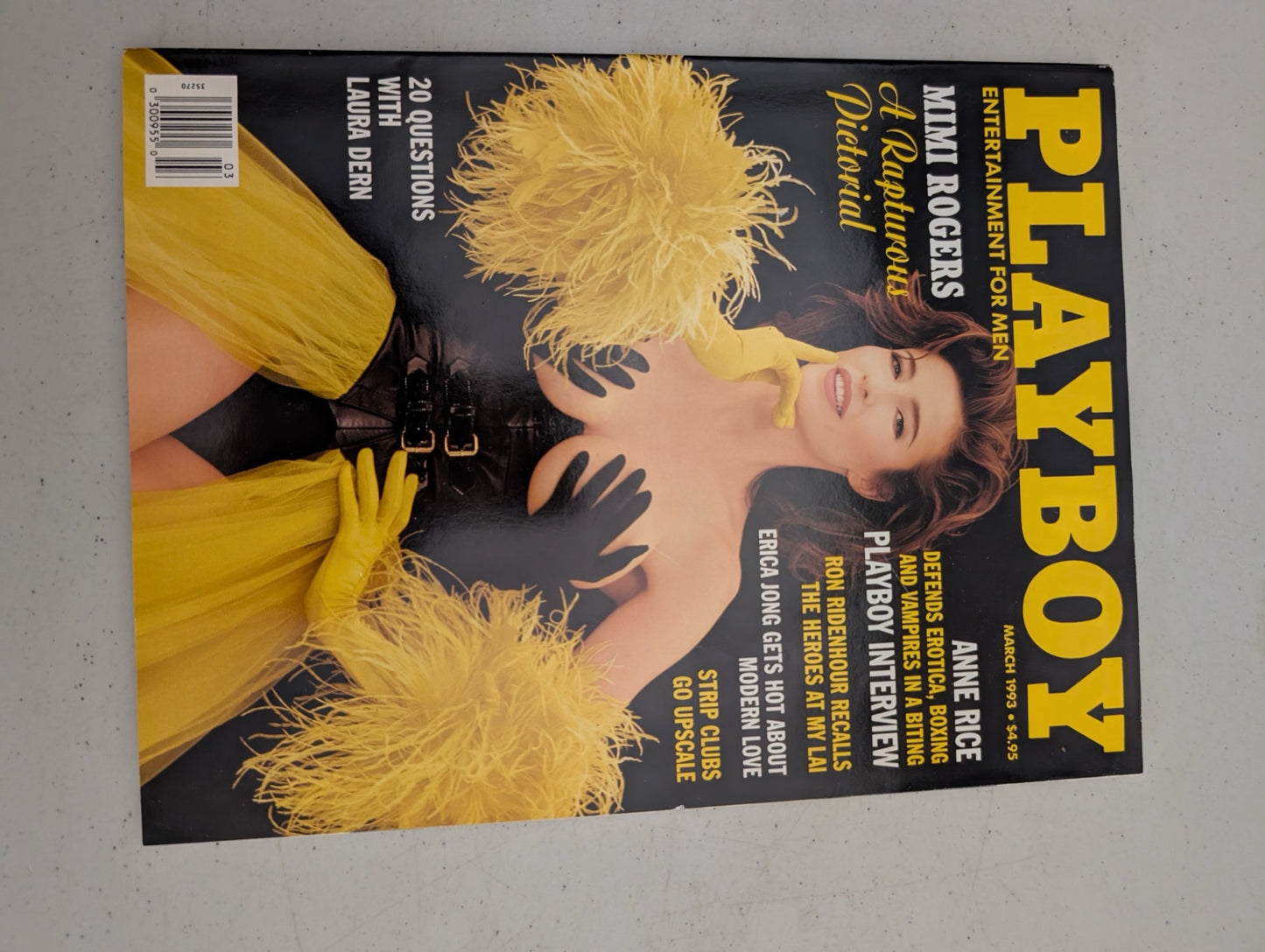 Front cover of March 1993 Playboy Magazine