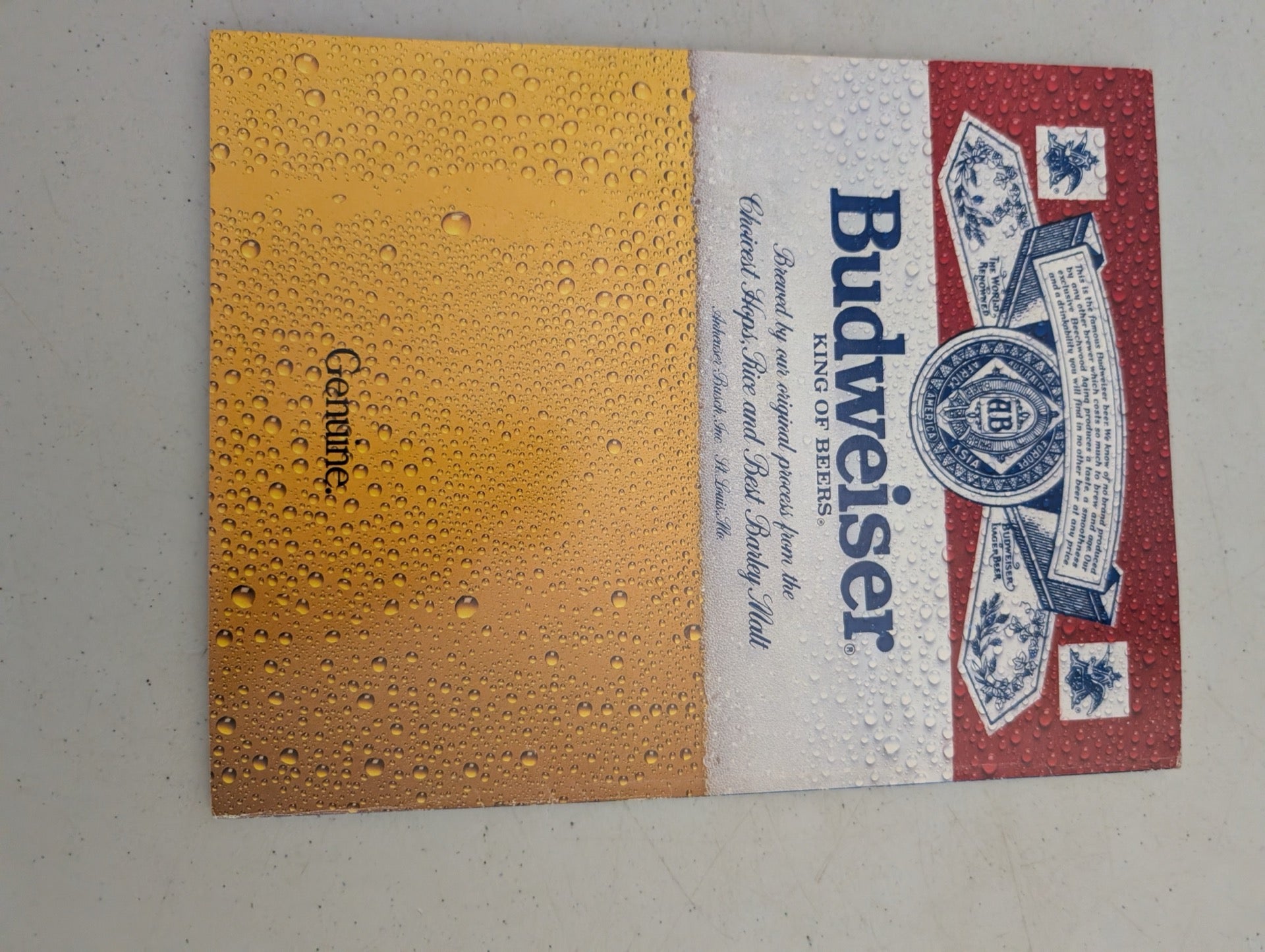 1987 Budweiser King of Beers Advertisement in Playboy