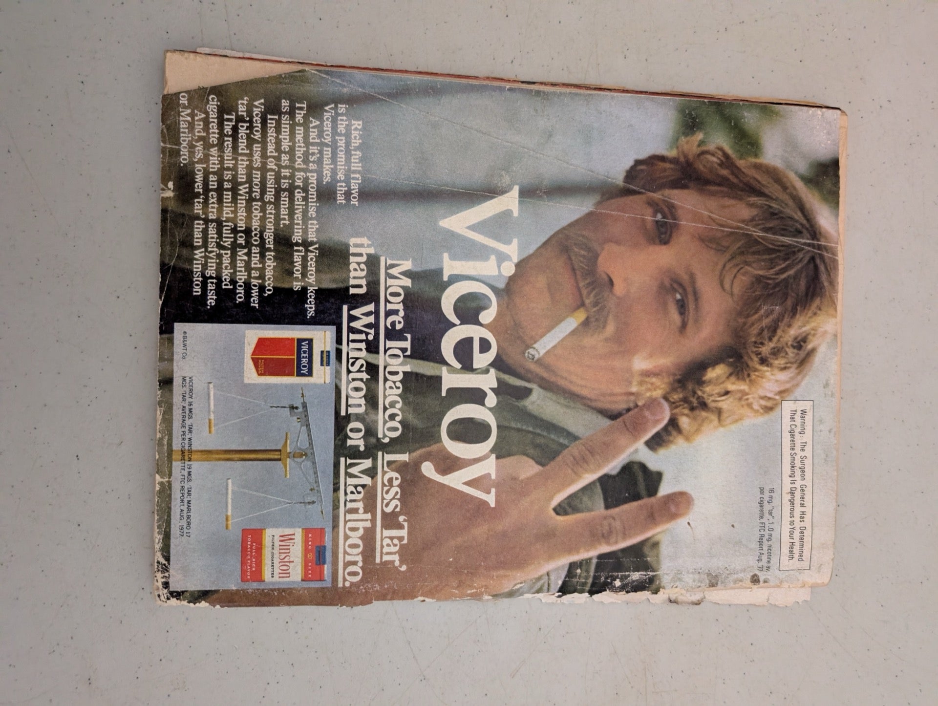 1978 Viceroy Cigarettes Advertisement
