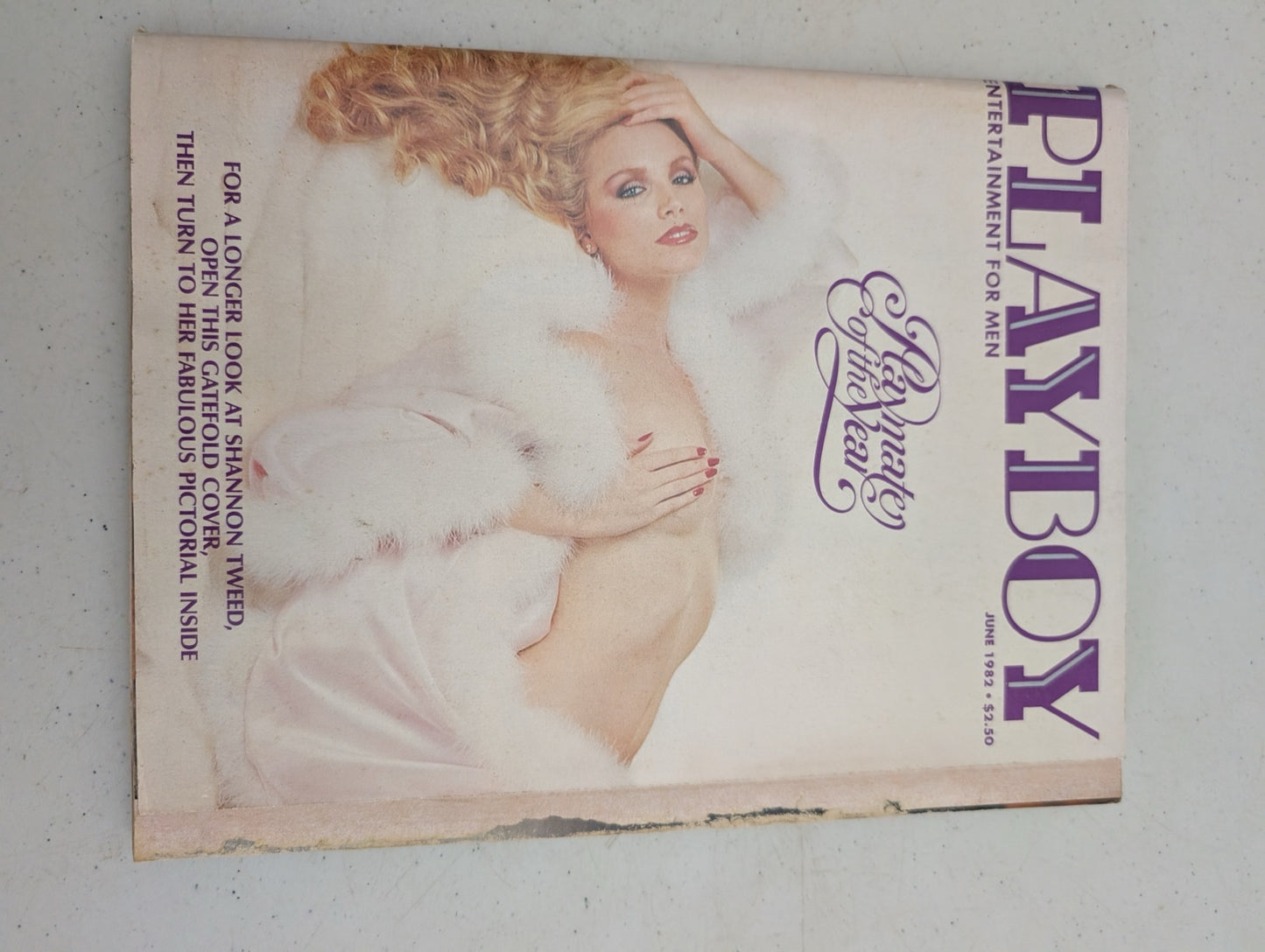 June 1982 Playboy Magazine Cover Shannon Tweed