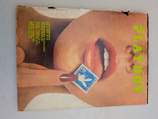 April 1973 Playboy Magazine Cover Linda Lovelace