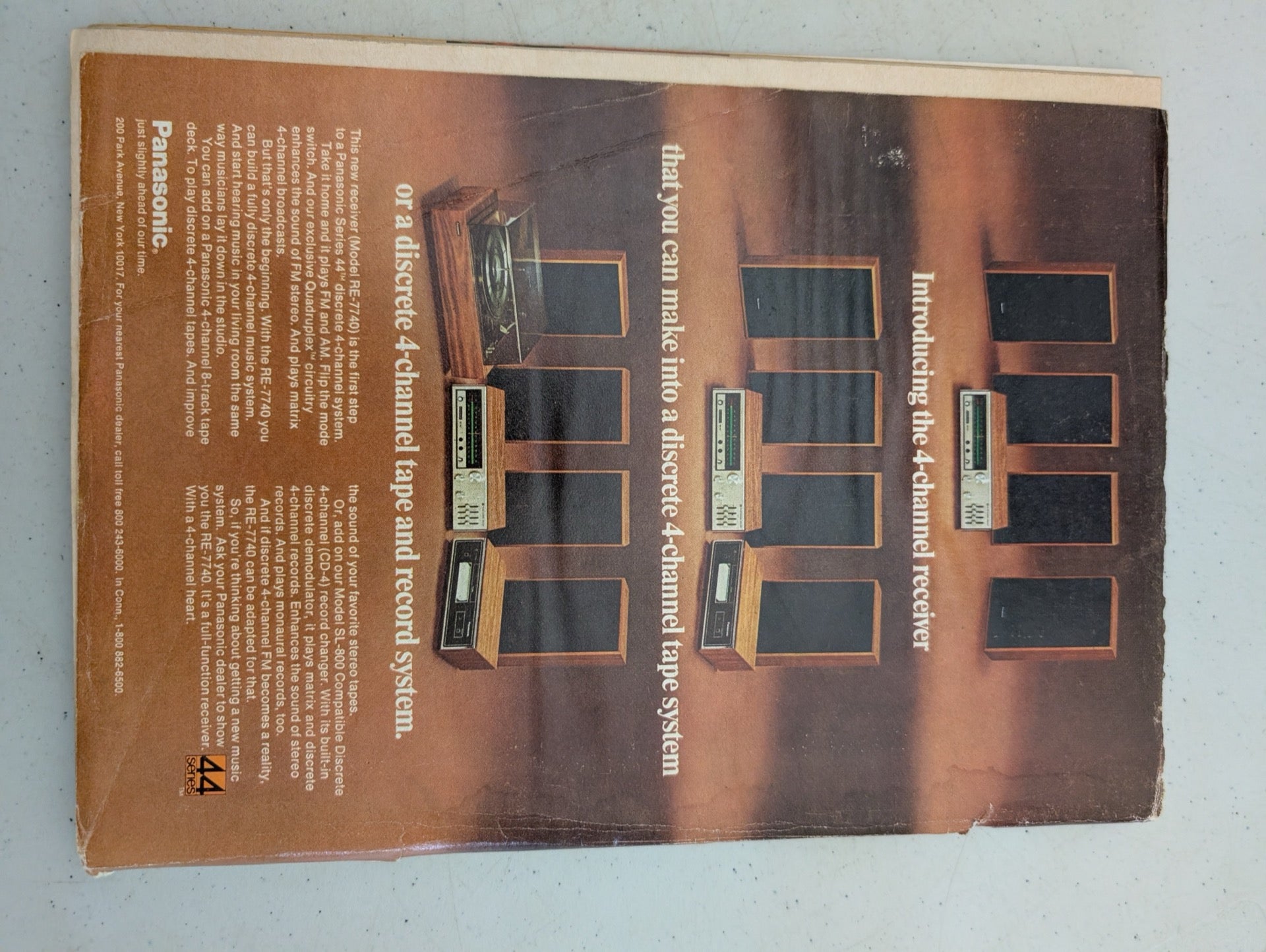 1973 Panasonic 4-Channel Receiver Advertisement
