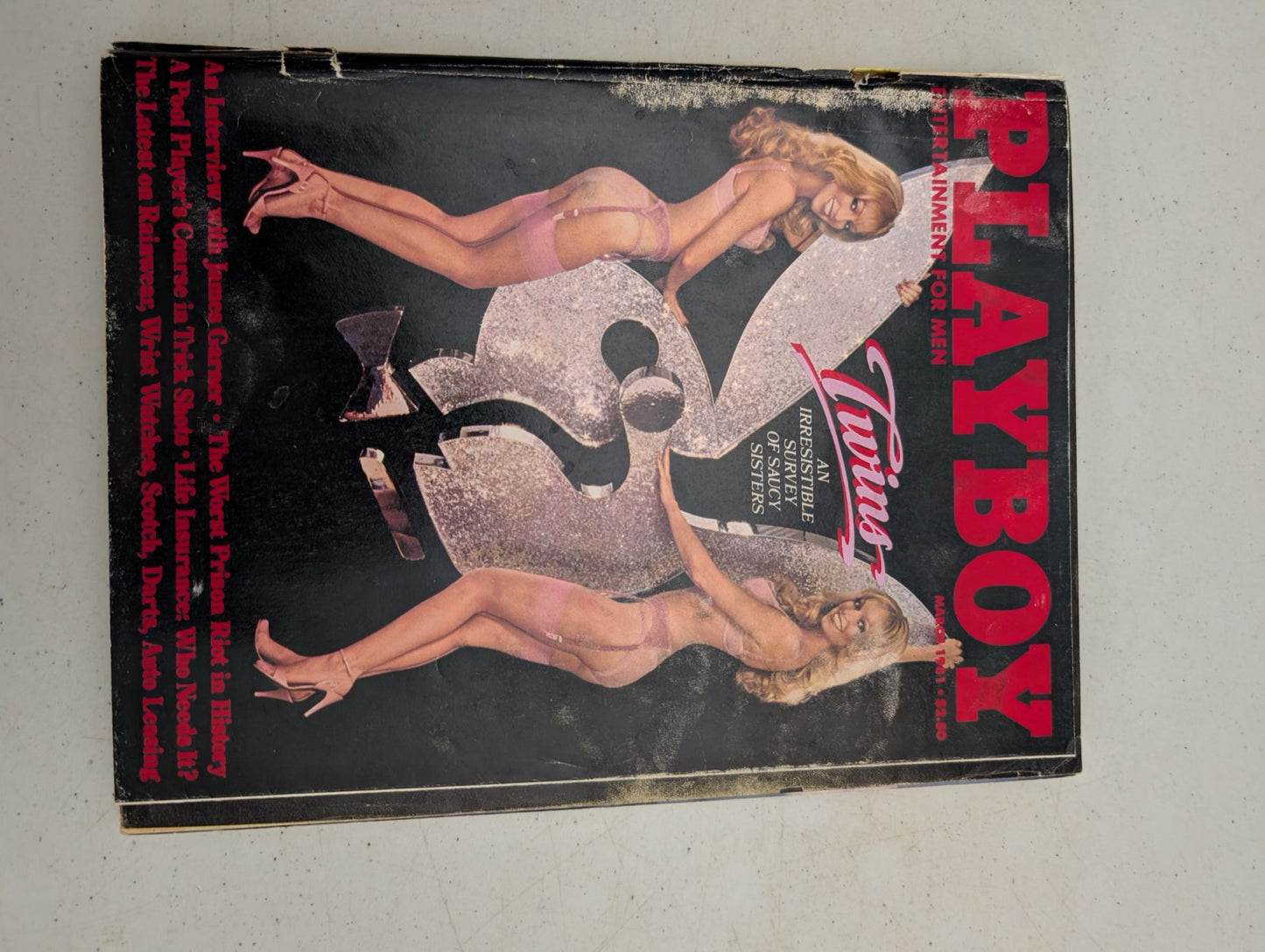 March 1981 Playboy Magazine Cover James Garner