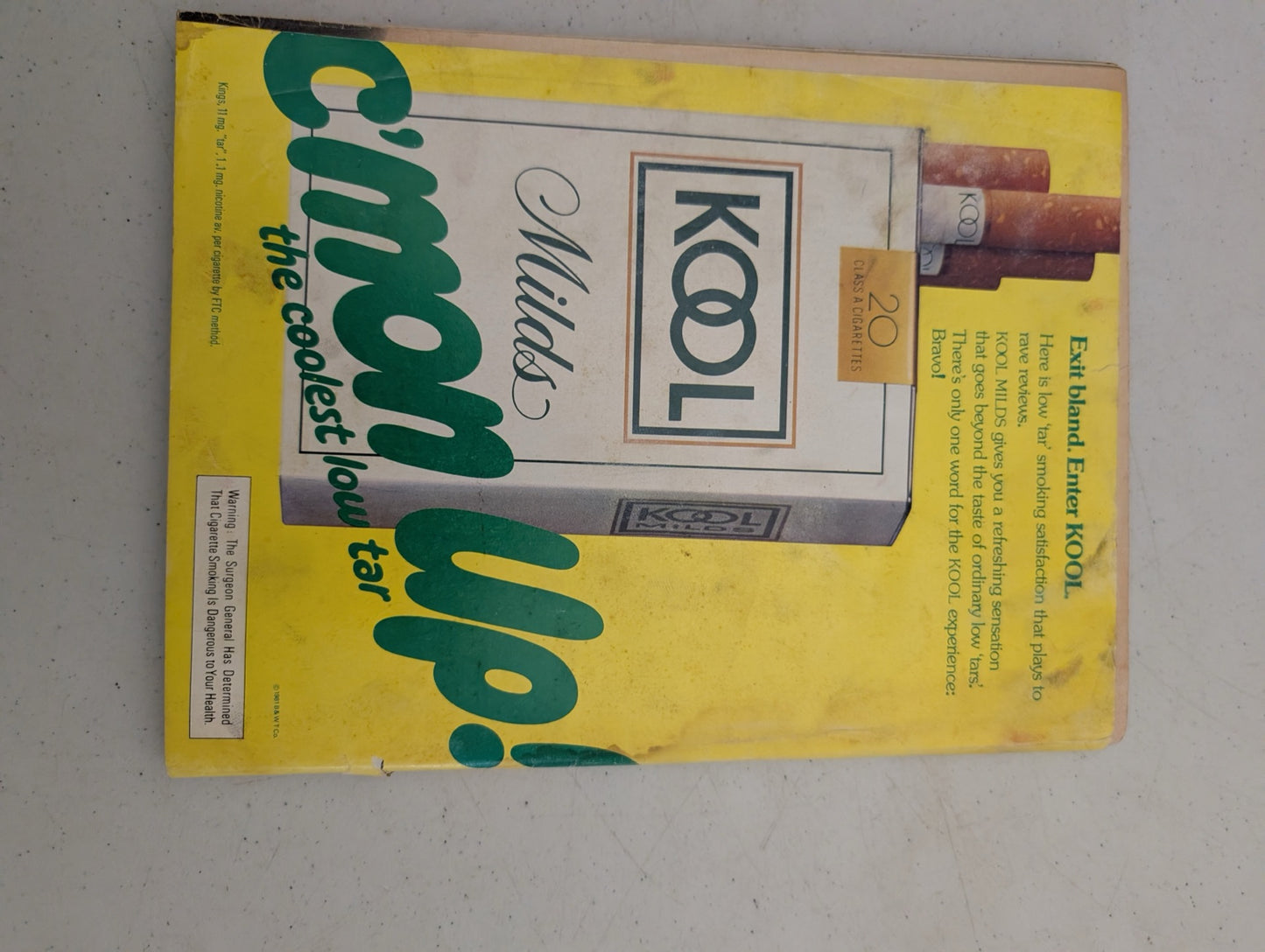 1981 Kool Cigarettes Advertisement