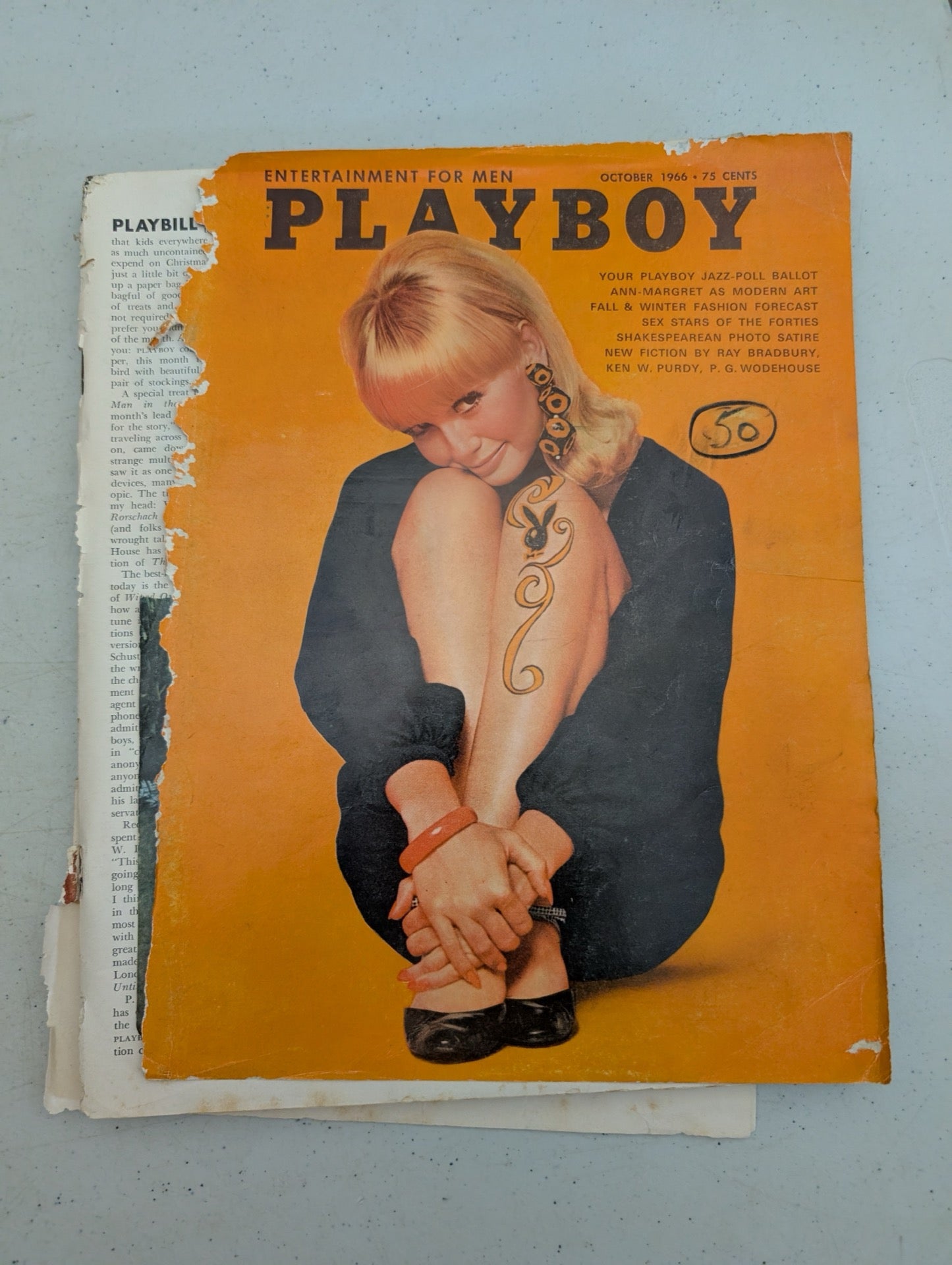 Playboy Magazine Front Cover October 1966