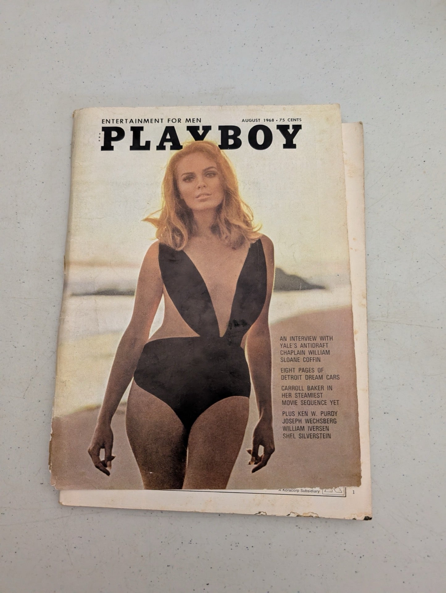 Playboy Magazine Front Cover August 1968