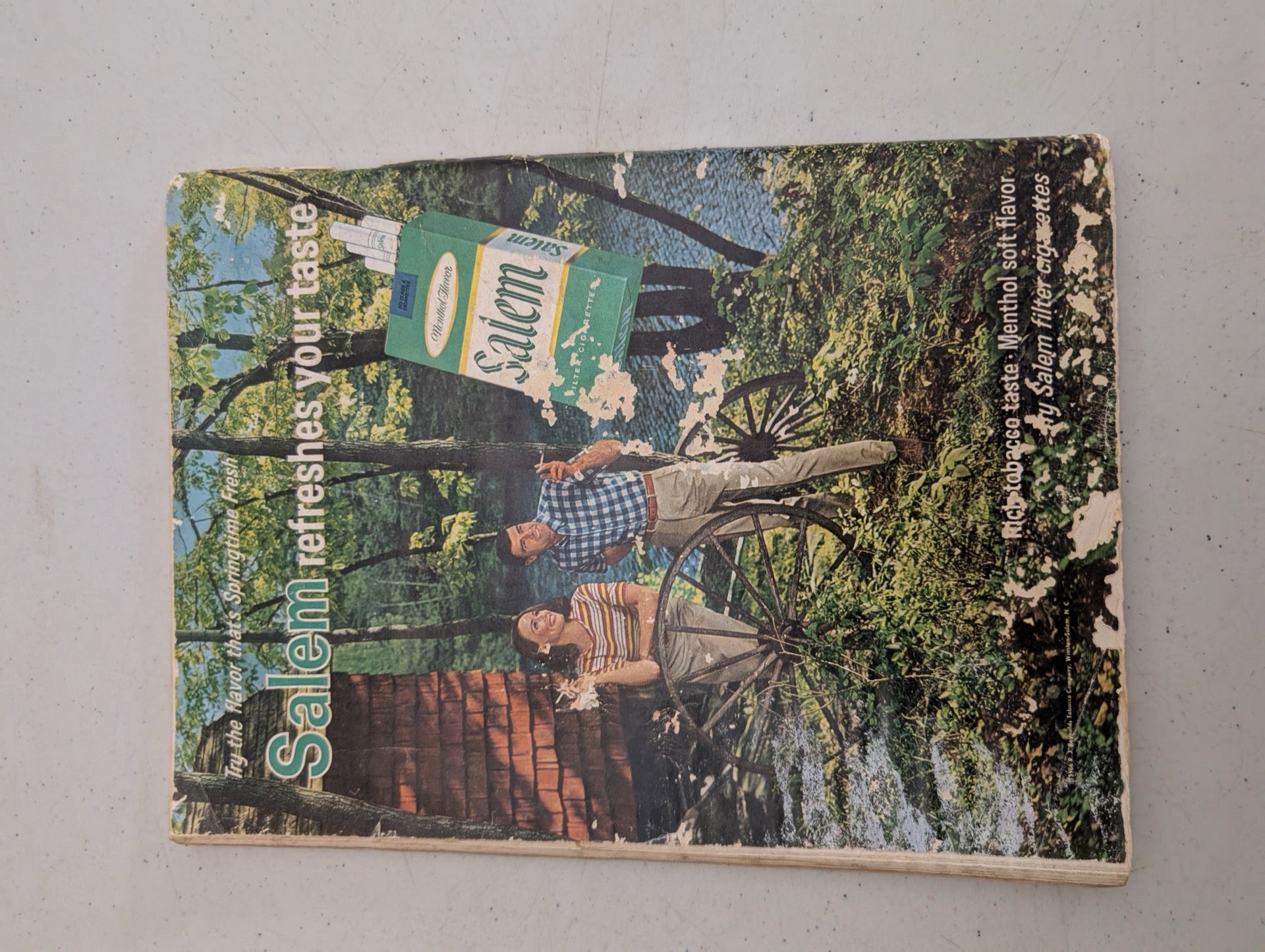 Playboy Magazine Back Cover Salem Cigarette Ad