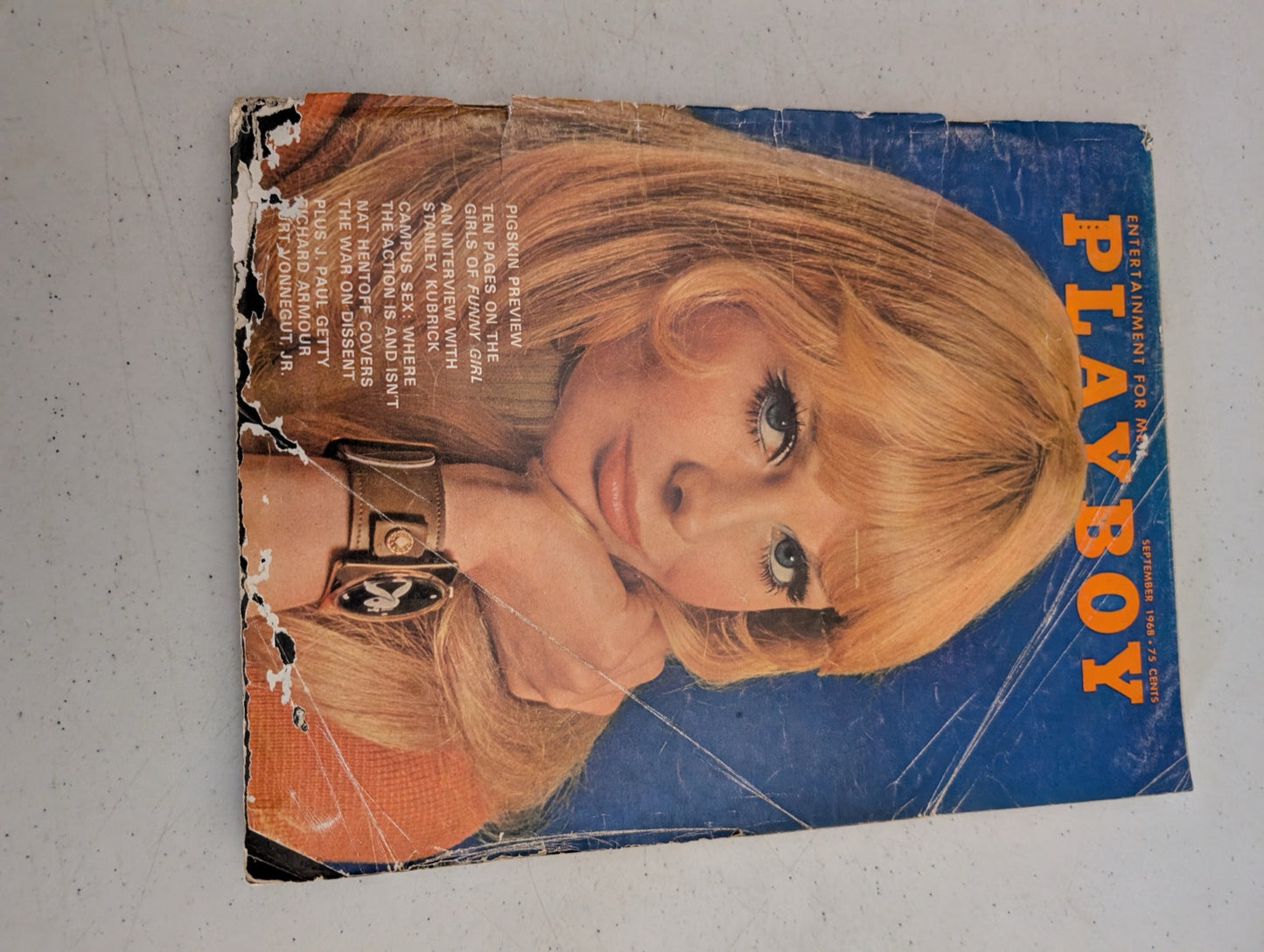 Playboy Magazine Front Cover September 1968
