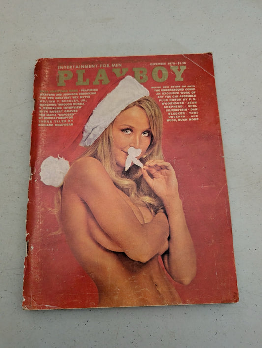 Front cover of vintage December 1970 Playboy Magazine