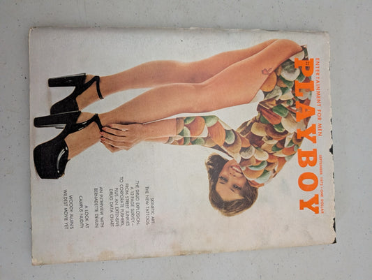 Front cover of vintage September 1972 Playboy Magazine