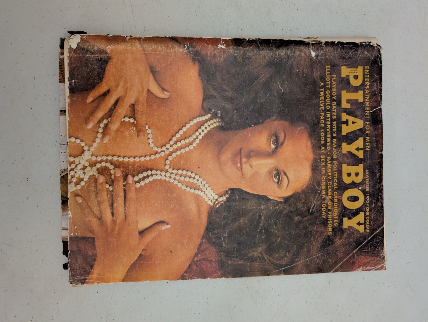 Front cover of vintage November 1970 Playboy Magazine
