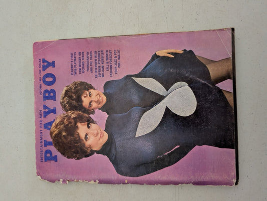 Front cover of October 1970 Playboy Magazine