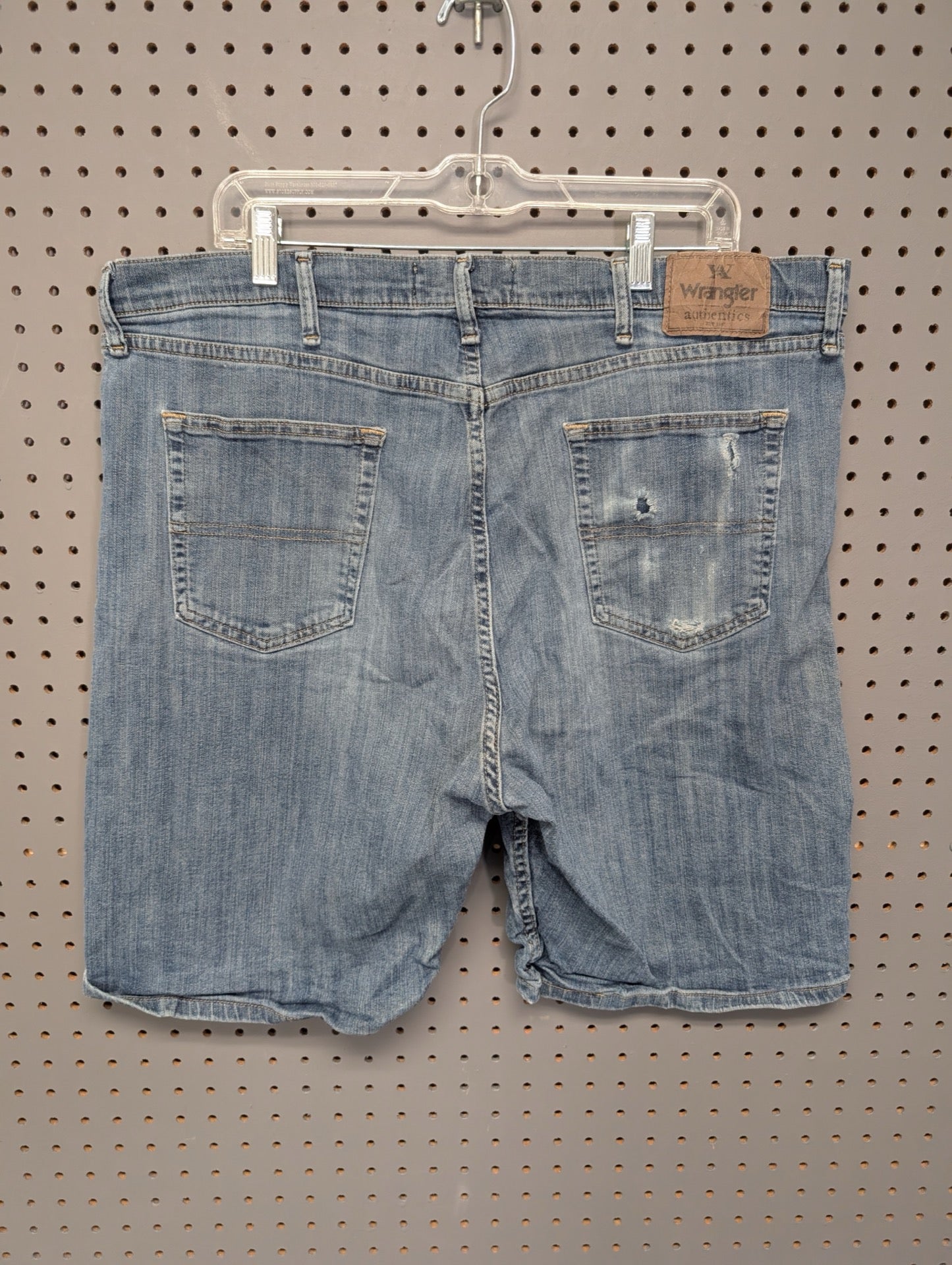 Wrangler Authentics men's denim shorts back view
