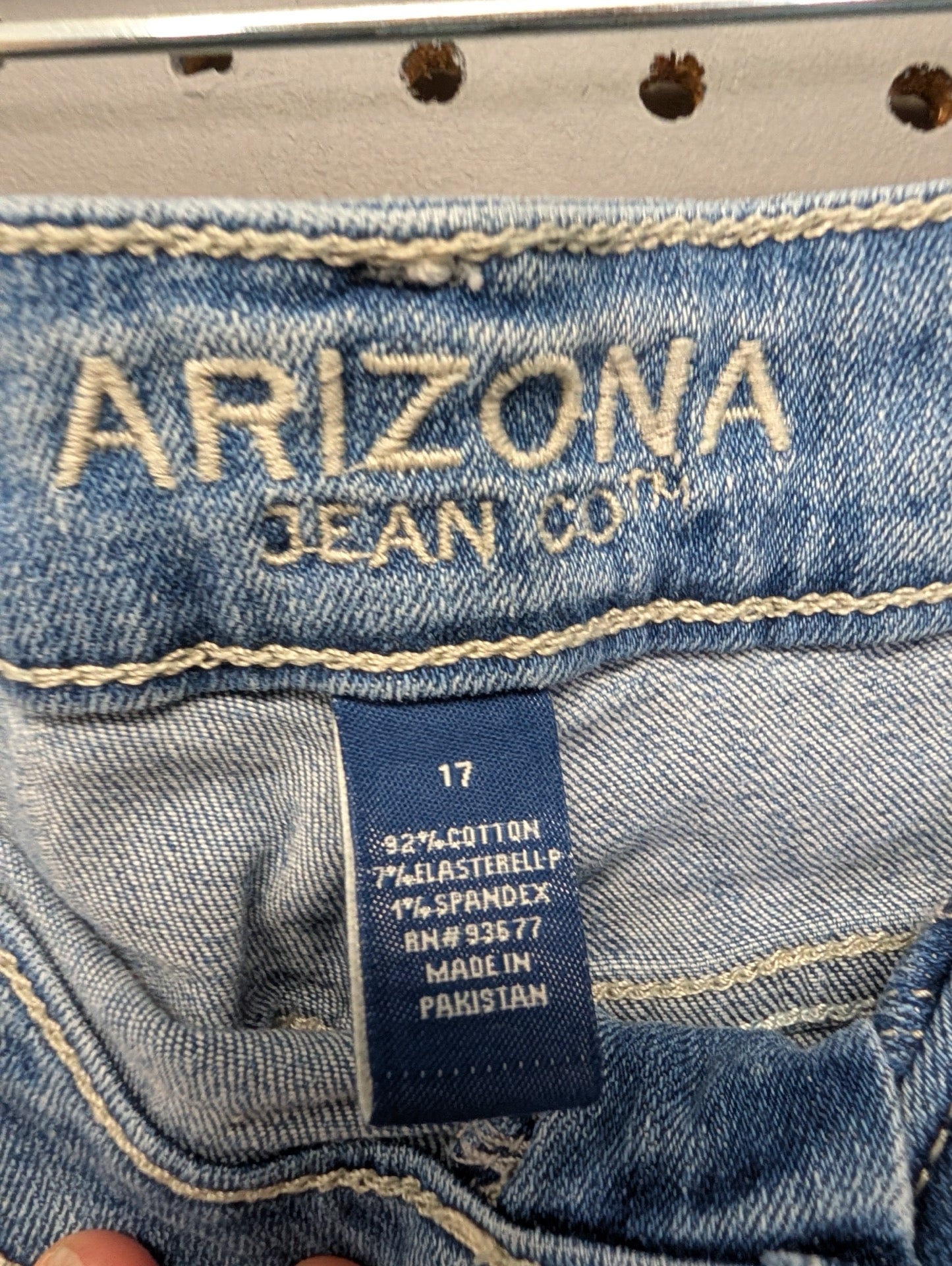 Arizona Jean Co size 17 inner tag