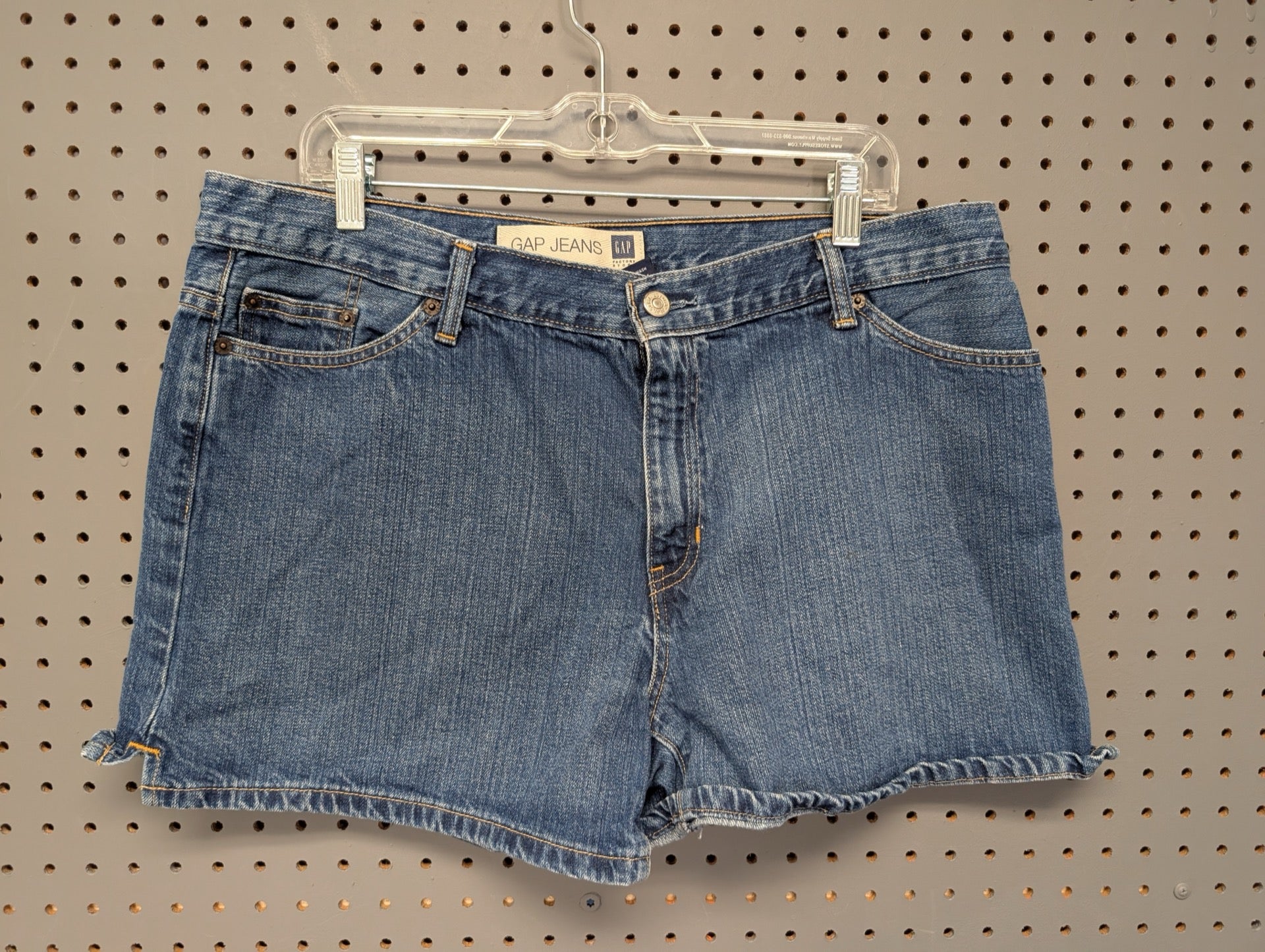 Gap Jeans Factory Store women's denim shorts front view