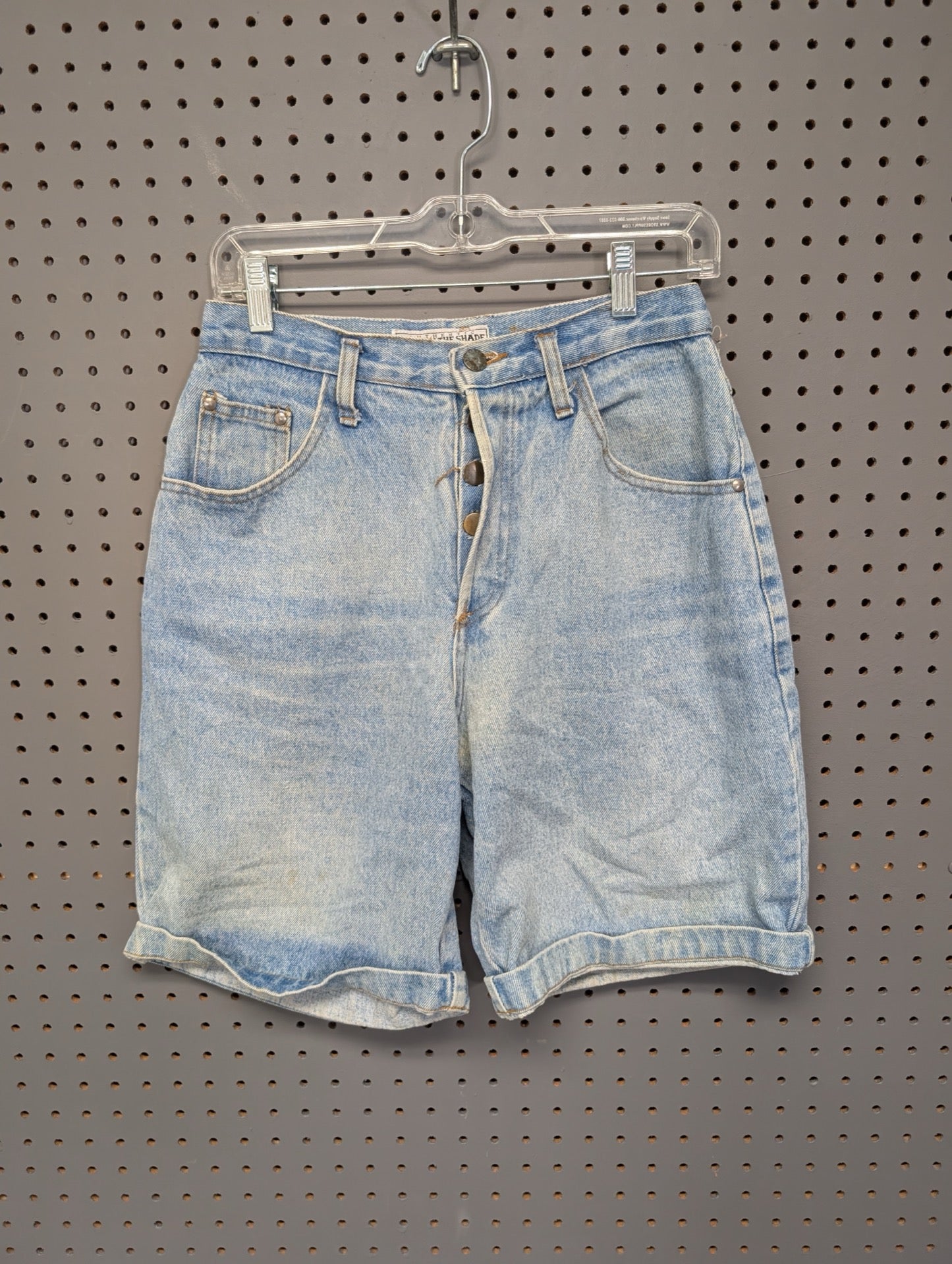 Vintage Made in the Shade high waisted denim shorts front view