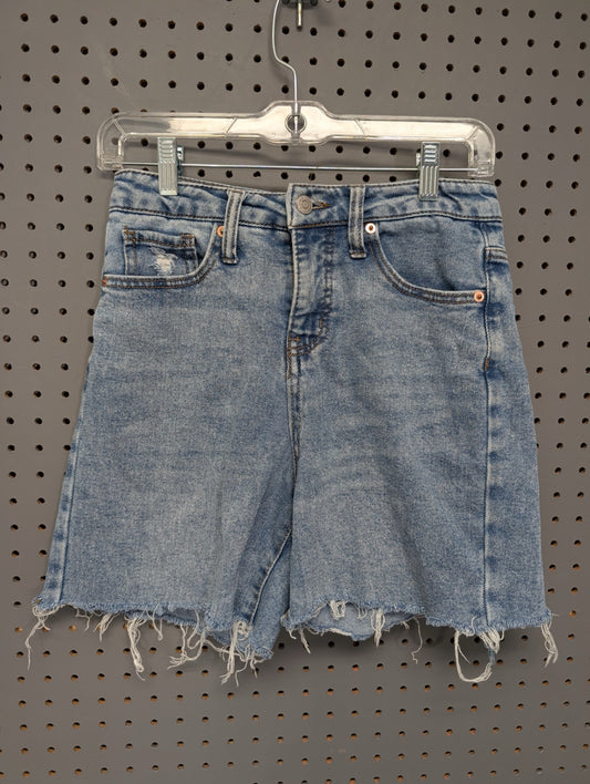 Front of Wild Fable light wash denim shorts