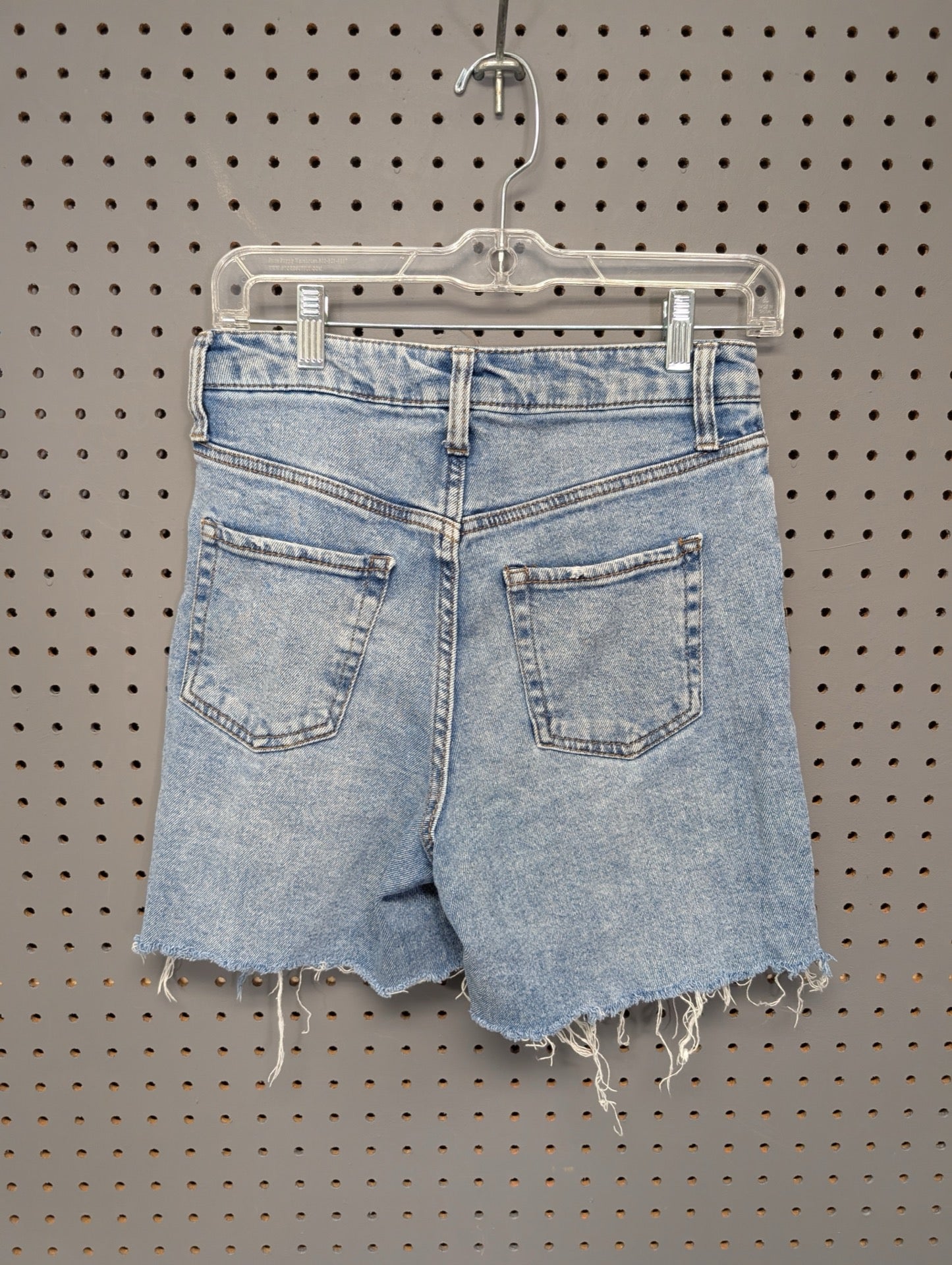 Back of Wild Fable denim shorts