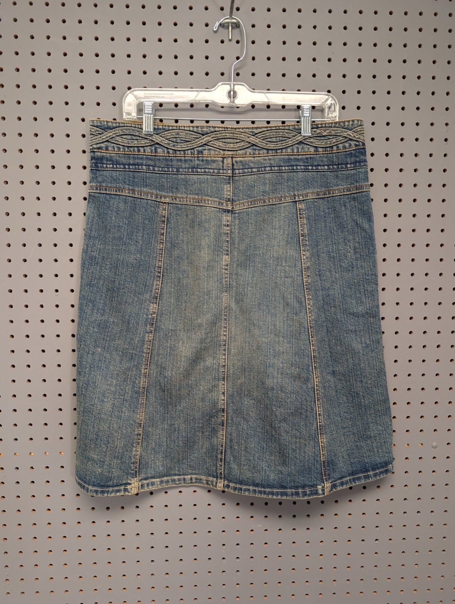 Back of Canyon River Blues denim skirt