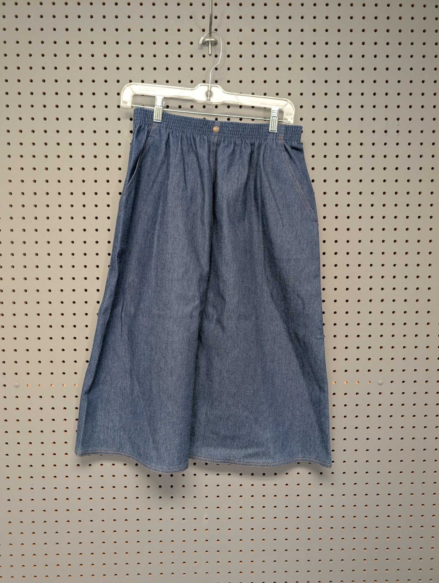 Front of Koret City Blues vintage denim skirt