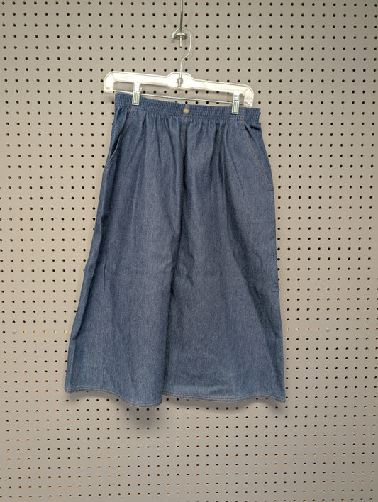 Front of Koret City Blues vintage denim skirt