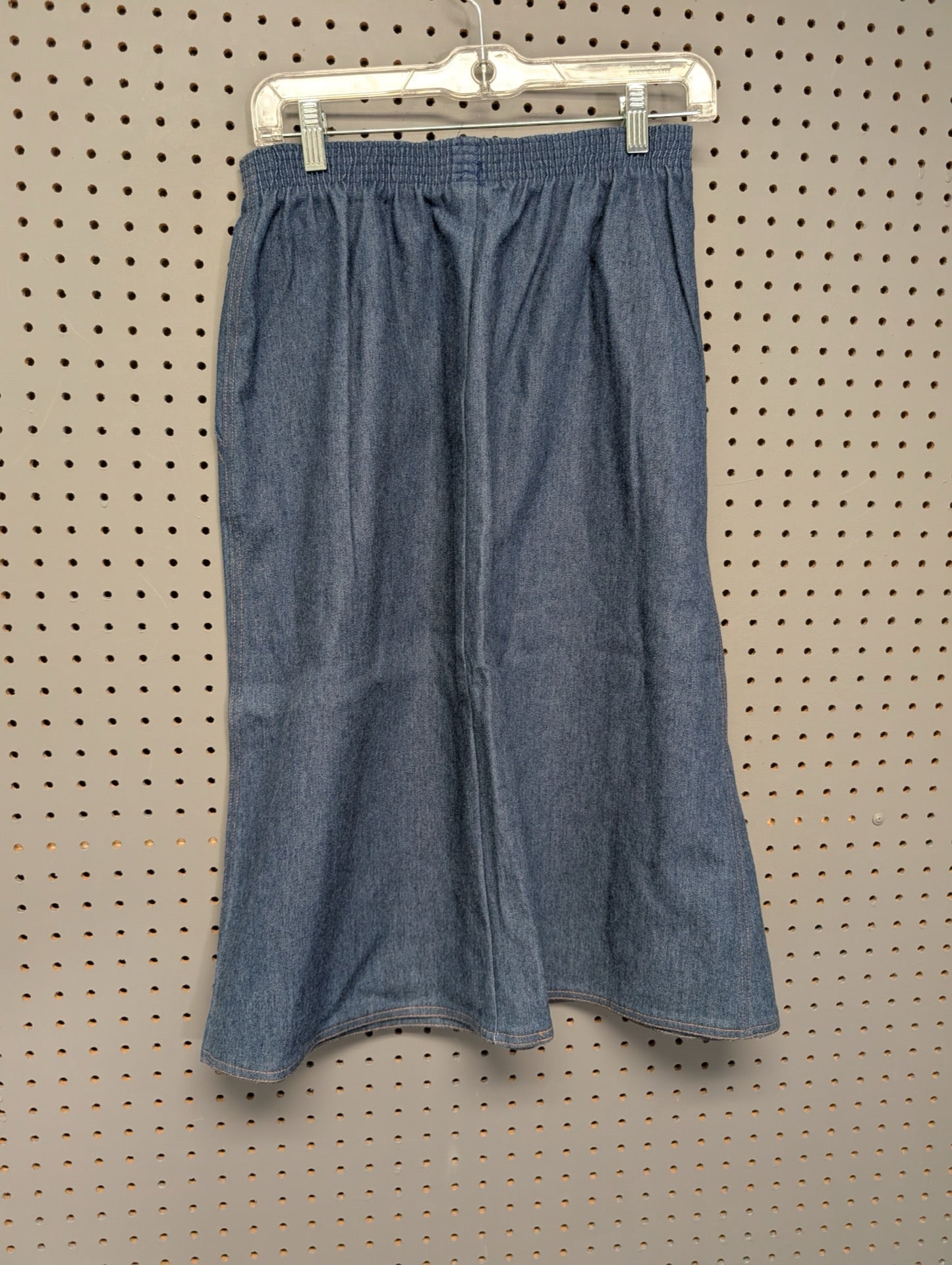 Back of Koret City Blues vintage denim skirt