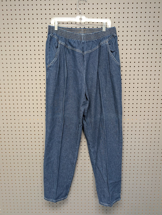 Front of vintage Lord Isaacs pleated jeans