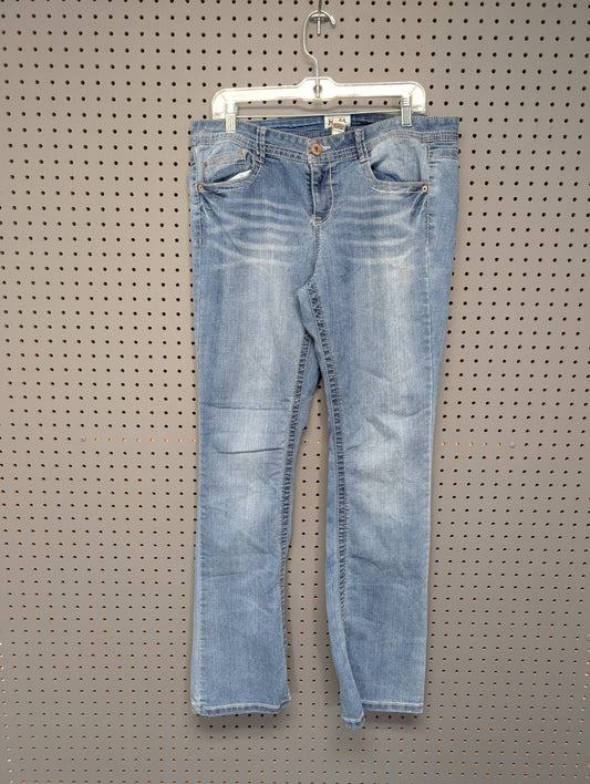 Front of Mudd size 15 contrast stitch jeans