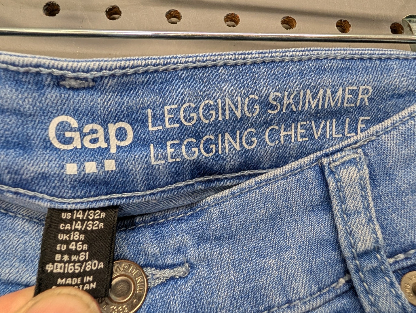 Tag for Gap Legging Skimmer jeans