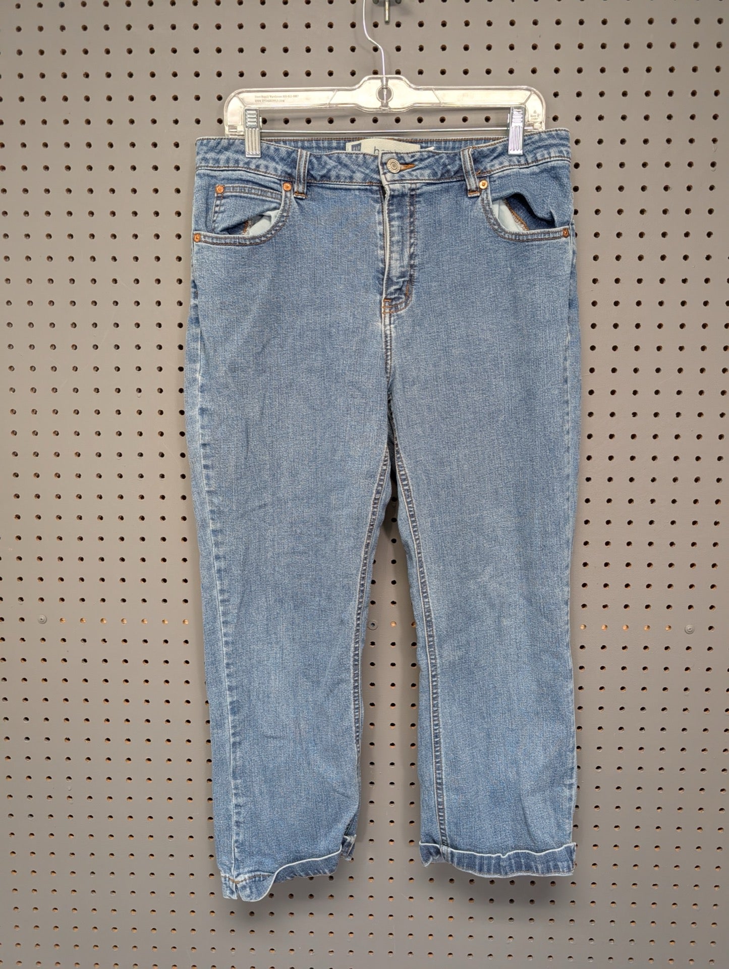 Front of Gap size 14 bootcut jeans