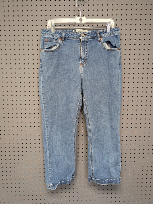 Front of Gap size 14 bootcut jeans