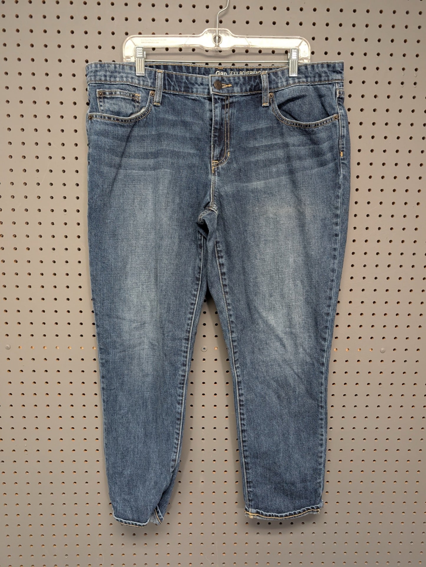 Front view of Gap Sexy Boyfriend Fit jeans